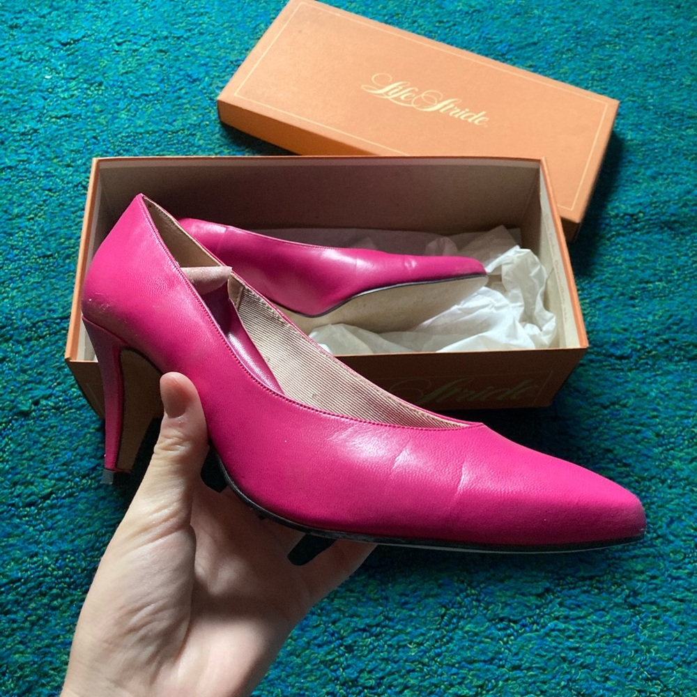 vintage life stride barbie hot pink heels